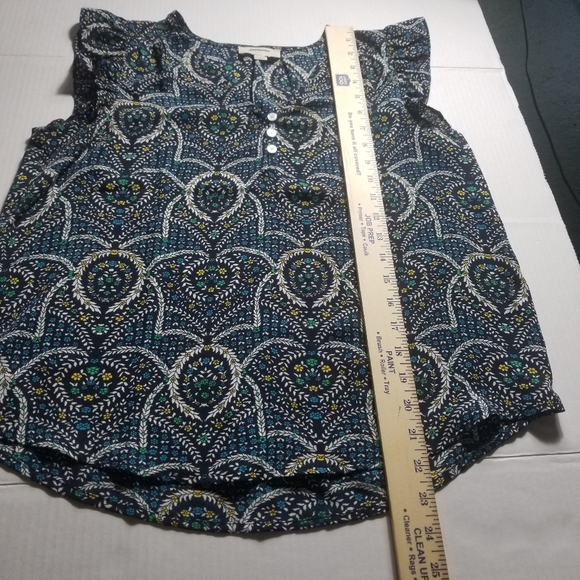 LOFT OUTLET FLUTTER SLEEVE TANK BLOUSE SIZE SMALL PETITE - Picture 5 of 12